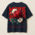 Moreonstore Flower Design oversize tshirt