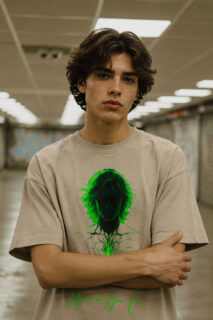 neon green energy front look