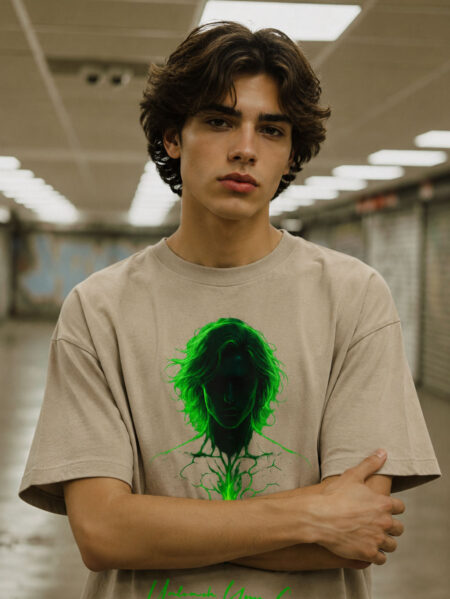 neon green energy front look