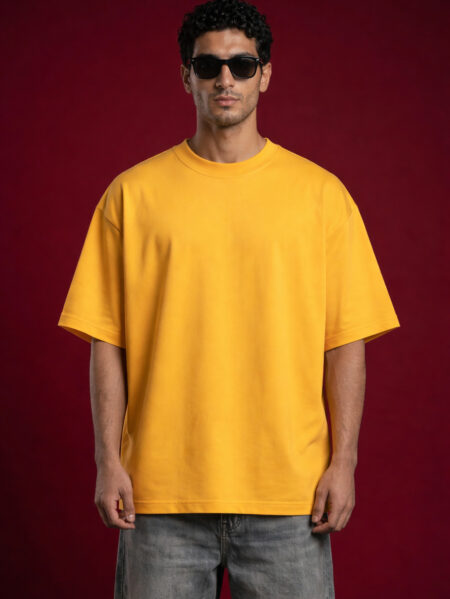 Premium Mustard Yellow Oversized T-Shirt for Men & Women