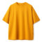 Front view of a plain mustard yellow oversized t-shirt with drop shoulders on a white background