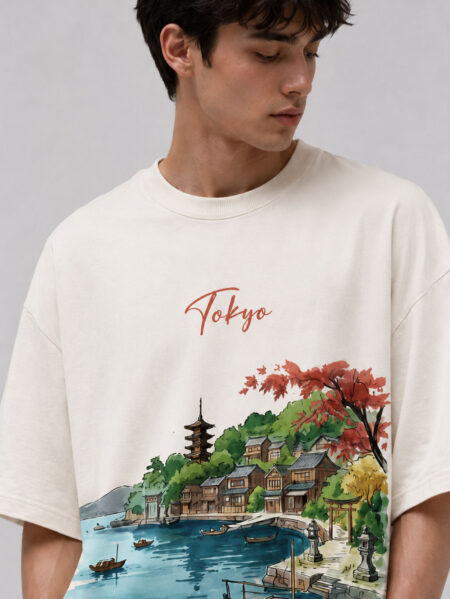 Tokyo Graphic Oversized T-Shirt